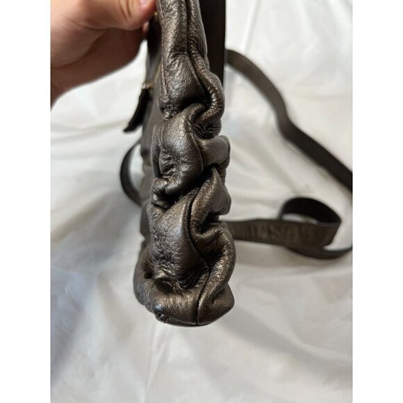 COLE HAAN Soft  LEATHER Crossbody Bag bronze - Picture 3 of 15